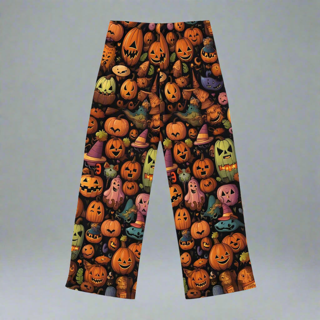 Women’s Halloween Pajama Pants, Halloween Print Sleepwear, Spooky Pajama Pants, Comfortable Halloween Loungewear, Festive Pajama Pants, Halloween-Themed Pajama Pants